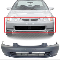 Front Bumper Cover Primed Direct Replacement Compatible With 1996-1998 Honda Civic HO1000172 04711S01A00ZZ