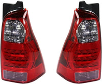 Set Of 2 Tail Light Assembly Lens And Housing Left Driver & Right Passenger Side Direct Replacement Compatible With 2006-2009 Toyota 4Runner TO2800172 TO2801172 8155135320 8156135280