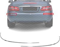 Set Of 2 Rear Bumper Trim Chrome Left Driver & Right Passenger Side Direct Replacement Compatible With 2010-2013 Mercedes Benz E-Class MB1159110 MB1158110 2128852121 2128852121