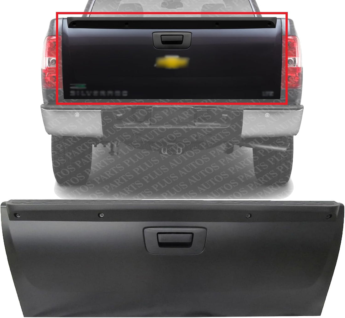 Tailgate Assembly Primed Steel Direct Replacement Compatible with 2007-2013 Chevrolet Silverado/GMC Sierra 1500/2007-2014 2500HD 3500HD GM1901104 20885080-PFM