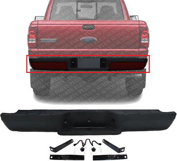Step Bumper Assembly Primed Steel Direct Replacement Compatible With 1993-2011 Ford Ranger FO1102257 F1TZ17906G