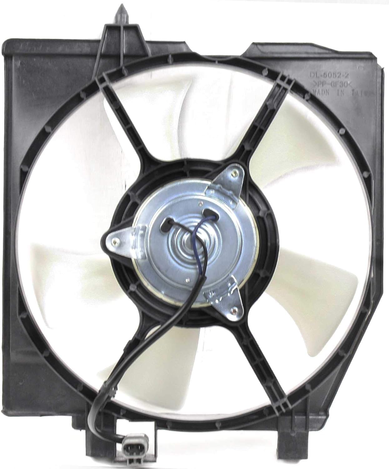 AUTOS PARTS PLUS Front AC Condenser Cooling Fan Right Passenger Side Direct Replacement Compatible With 1999-2000 Mazda Protege MA3113106 B59515035C