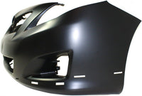 Front Bumper Cover Primed Plastic with Spoiler Holes Direct Replacement Compatible with 2009 2010 Toyota Corolla TO1000342 5211902989