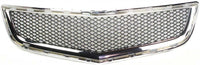 Front Bumper Grille Chrome Shell With Painted Black Insert Direct Replacement Compatible With 2009-2012 Chevrolet Traverse GM1036120 20756061
