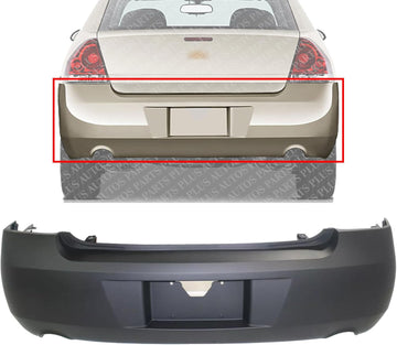 Rear Bumper Cover Primed Direct Replacement Compatible With 2006-2013 Chevrolet Impala / 2014-2016 Limited GM1100736 19120961