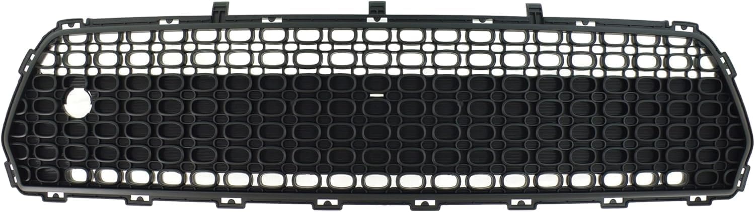 Front Bumper Cover Lower + Center Grille Textured Direct Replacement Compatible With 2014-2016 Kia Soul KI1015104 KI1036119 86561B2000 86512B2000