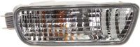 Front Headlights + Signal Lights + Corners Lamps With Chrome Trim Assembly Left Driver & Right Passenger Side Direct Replacement Compatible With 2001-2004 Toyota Tacoma TO2502136