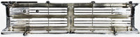 AUTOS PARTS PLUS Front Center Grille Chrome Shell With Painted Black Insert Direct Replacement Compatible With 1987-1988 Toyota Pickup / 1987-1989 4Runner TO1200133 5311189128