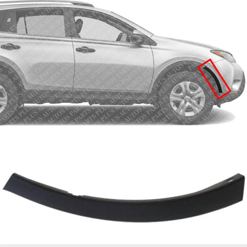 Front Bumper End Extension Textured Right Passenger Side Direct Replacement Compatible With 2013-2015 Toyota RAV4 TO1005179 521120R030