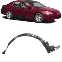 Front Fender Liner Right Passenger Side Direct Replacement Compatible With 2003-2007 Honda Accord HO1249114 74101SDAA00