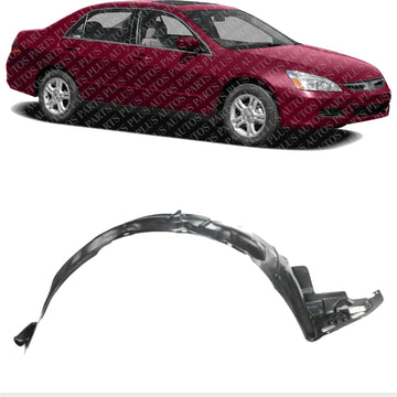 Front Fender Liner Right Passenger Side Direct Replacement Compatible With 2003-2007 Honda Accord HO1249114 74101SDAA00