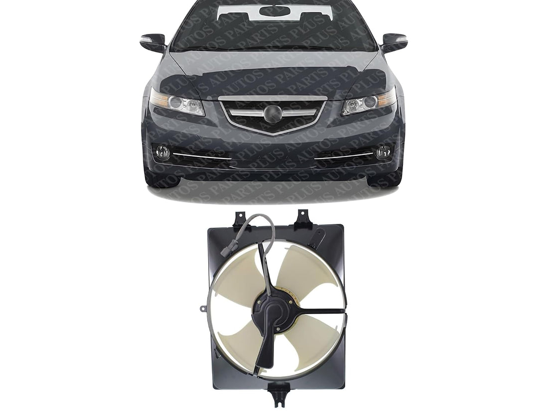 Front A/C Fan Shroud Assembly Right Passenger Side Direct Replacement Compatible with 2004-2008 Acura TL AC3113107 38615RDAA00