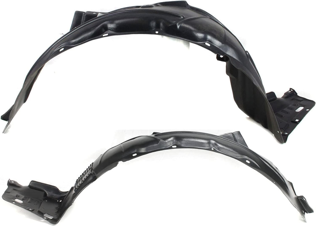 Set Of 2 Front Fender Liners Left Driver & Right Passenger Side Direct Replacement Compatible With 2006-2008 Acura TSX AC1249121 AC1248121 74101SEA010 74151SEAJ00