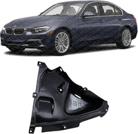 Front Lower Section Fender Liner Plastic Left Driver Side Direct Replacement Compatible With 2012-2019 BMW 3-Series BM1250127 51717260739