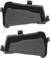 Set Of 2 Front Fog Light Inner Molding Plastic Left Driver & Right Passenger Side Direct Replacement Compatible With 2014-2016 BMW 5-Series BM1038140 BM1039140