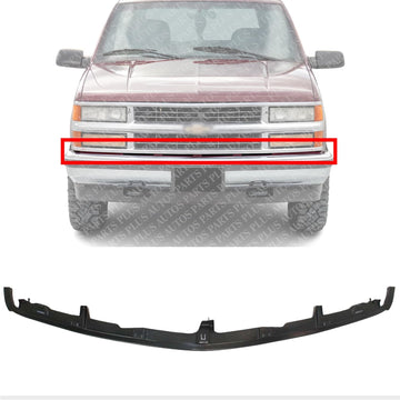 Front Bumper Center Filler Primed Direct Replacement Compatible With 1994-2002 Chevrolet Blazer GM1087180 12376285