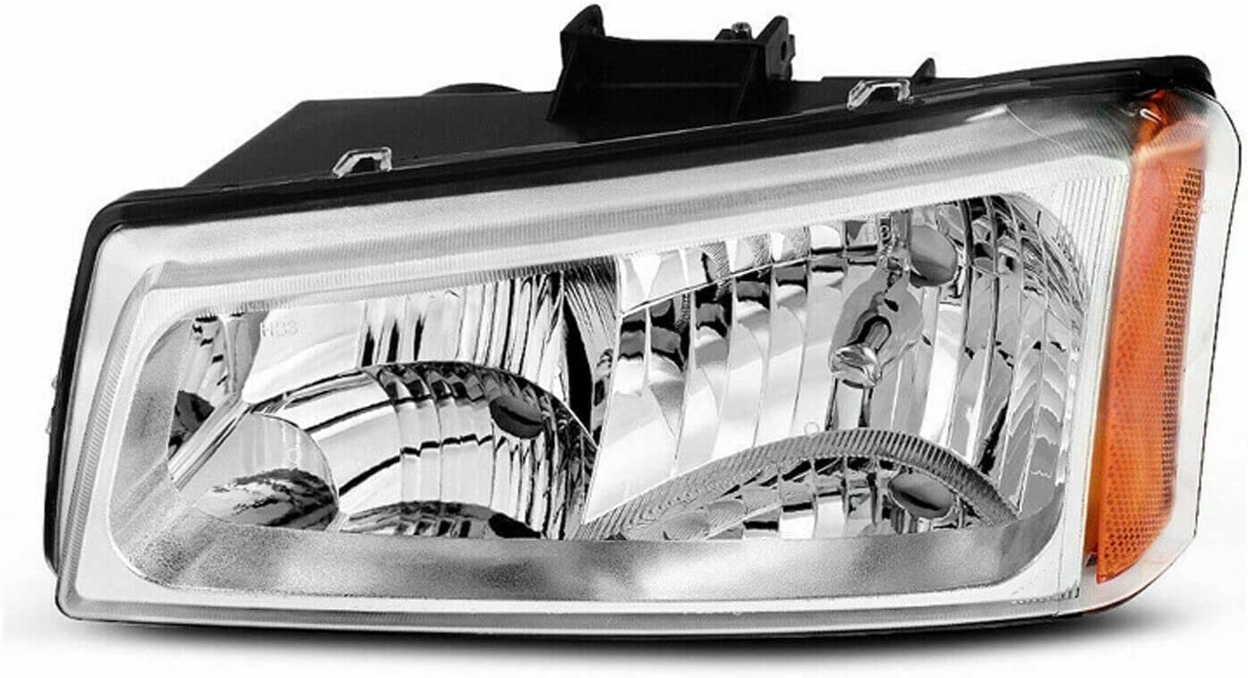 Front Headlights + Signal Light Left Driver & Right Passenger Side Direct Replacement Compatible With 2003-2006 Chevrolet Silverado 1500 2500HD 3500 GM2503224 GM2502224 GM2521185