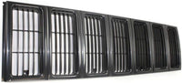 Front Header Panel Thermoplastic + Grille + Headlight Door Bezel Direct Replacement Compatible With 1997-2001 Jeep Cherokee CH1220115 CH1200208 CH2513157 CH2512157 55055233AF