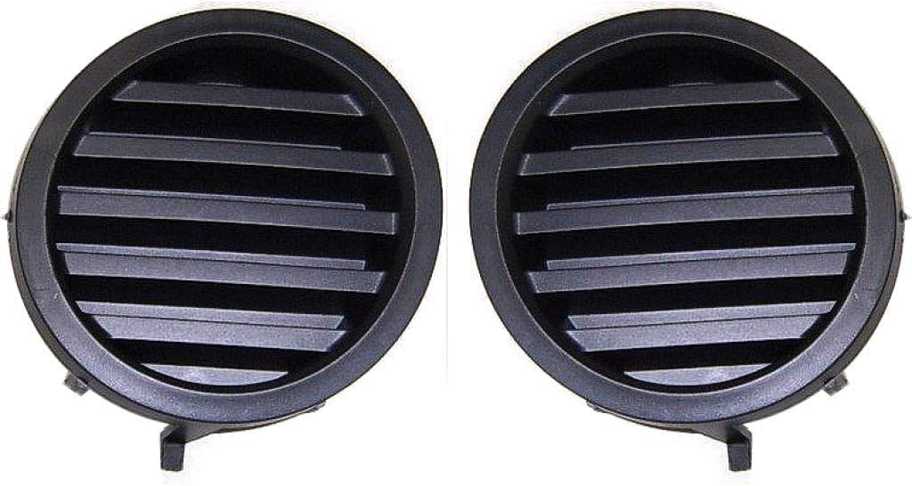 Set Of 2 Front Fog Light Cover Left Driver & Right Passenger Side Direct Replacement Compatible With 2004-2015 Nissan Titan / 2005-2007 Nissan Armada NI1039108 NI1038108 622567S200