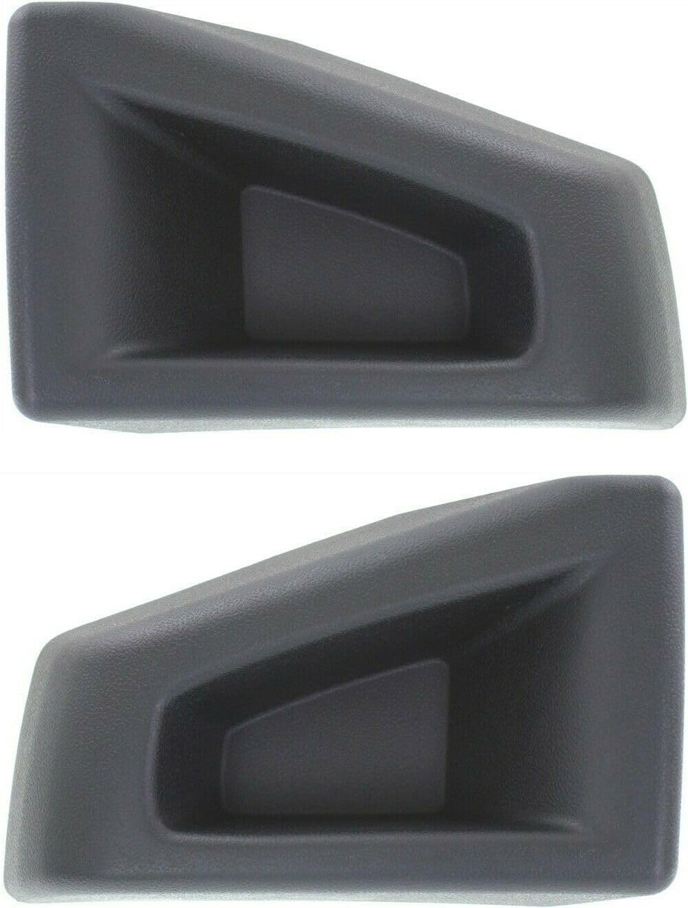 Set Of 2 Front Bumper End Cap Textured Left Driver & Right Passenger Side Direct Replacement Compatible With 2003-2009 Hummer H2 HU1004100 HU1005100 88944406 88944407