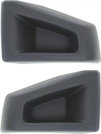 Set Of 2 Front Bumper End Cap Textured Left Driver & Right Passenger Side Direct Replacement Compatible With 2003-2009 Hummer H2 HU1004100 HU1005100 88944406 88944407