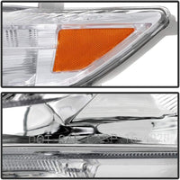 Set OF 2 Front Head Light Chrome Interior Left Driver & Right Passenger Side Direct Replacement Compatible With 2010-2011 Toyota Camry TO2503195 TO2502195 TO2503191 TO2502191