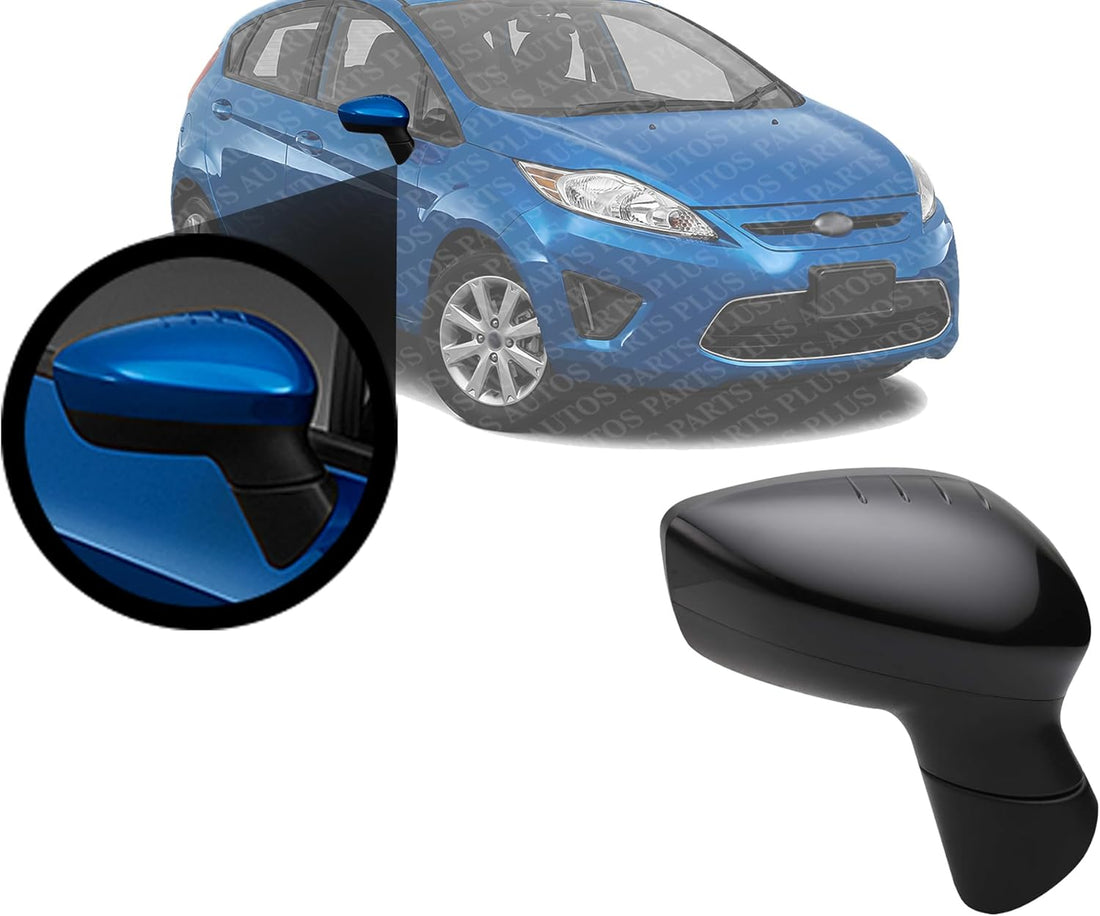 Front Power Mirror Manual Folding Non-Heated Primed Right Passenger Side Direct Replacement Compatible With 2011-2019 Ford Fiesta FO1321458 AE8Z17682B-PFM