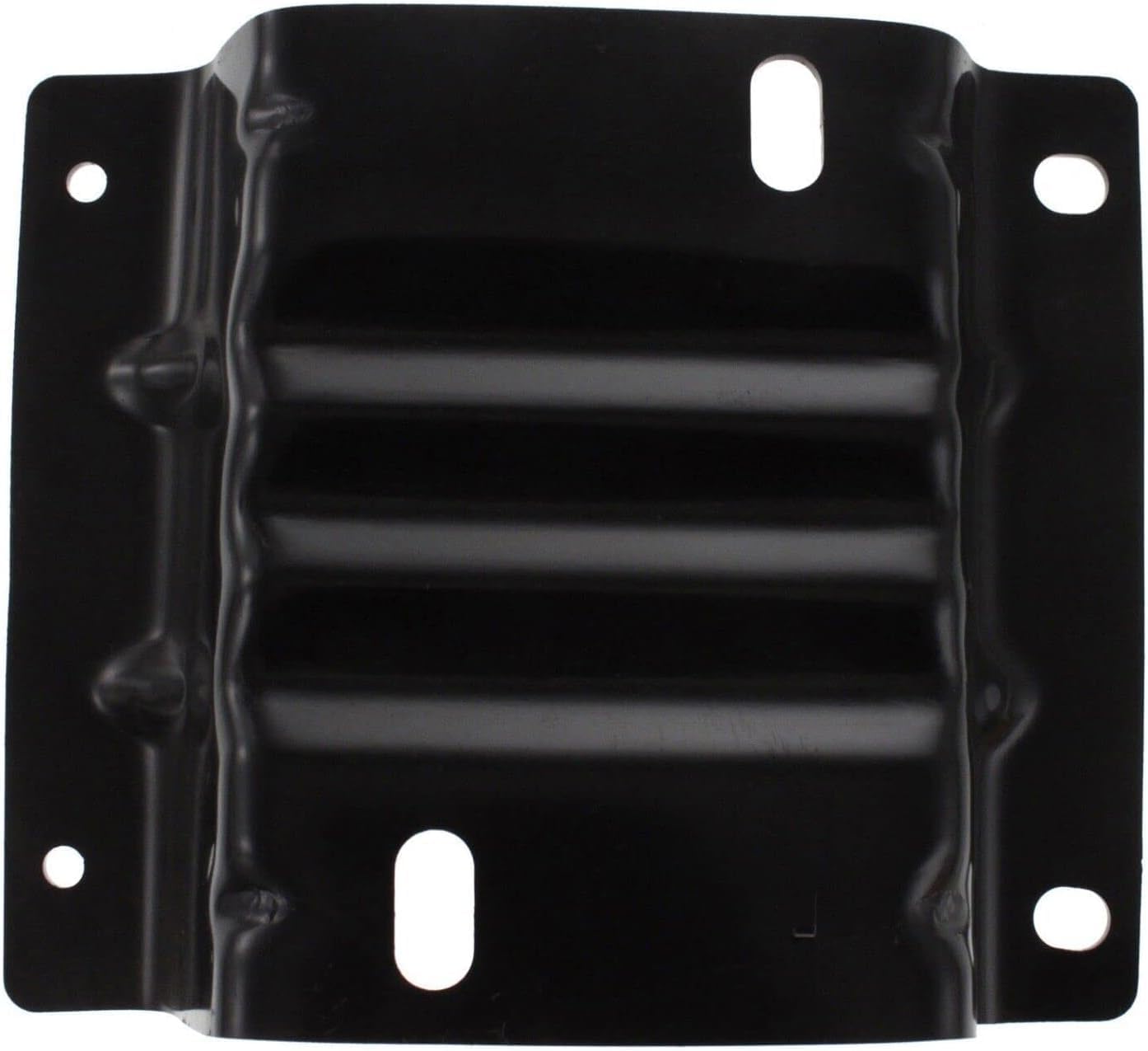 AUTOS PARTS PLUS Front Bumper Chrome Steel + Lower Valance Textured + Mounting Plate Bracket Right Passenger & Left Driver Side Direct Replacement Compatible With 2008-2014 Ford E- Series Super Duty