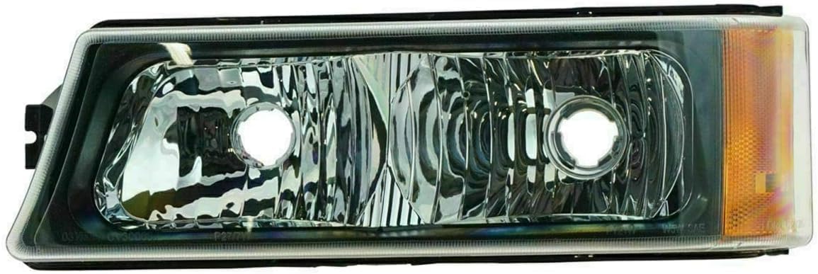 Front Grille + Chrome Moldings + Signal Lamp + Head Lights + Support Brackets Right & Left Side Direct Replacement Compatible With Chevrolet Silverado 2500HD 3500 2003-2006 GM1200546