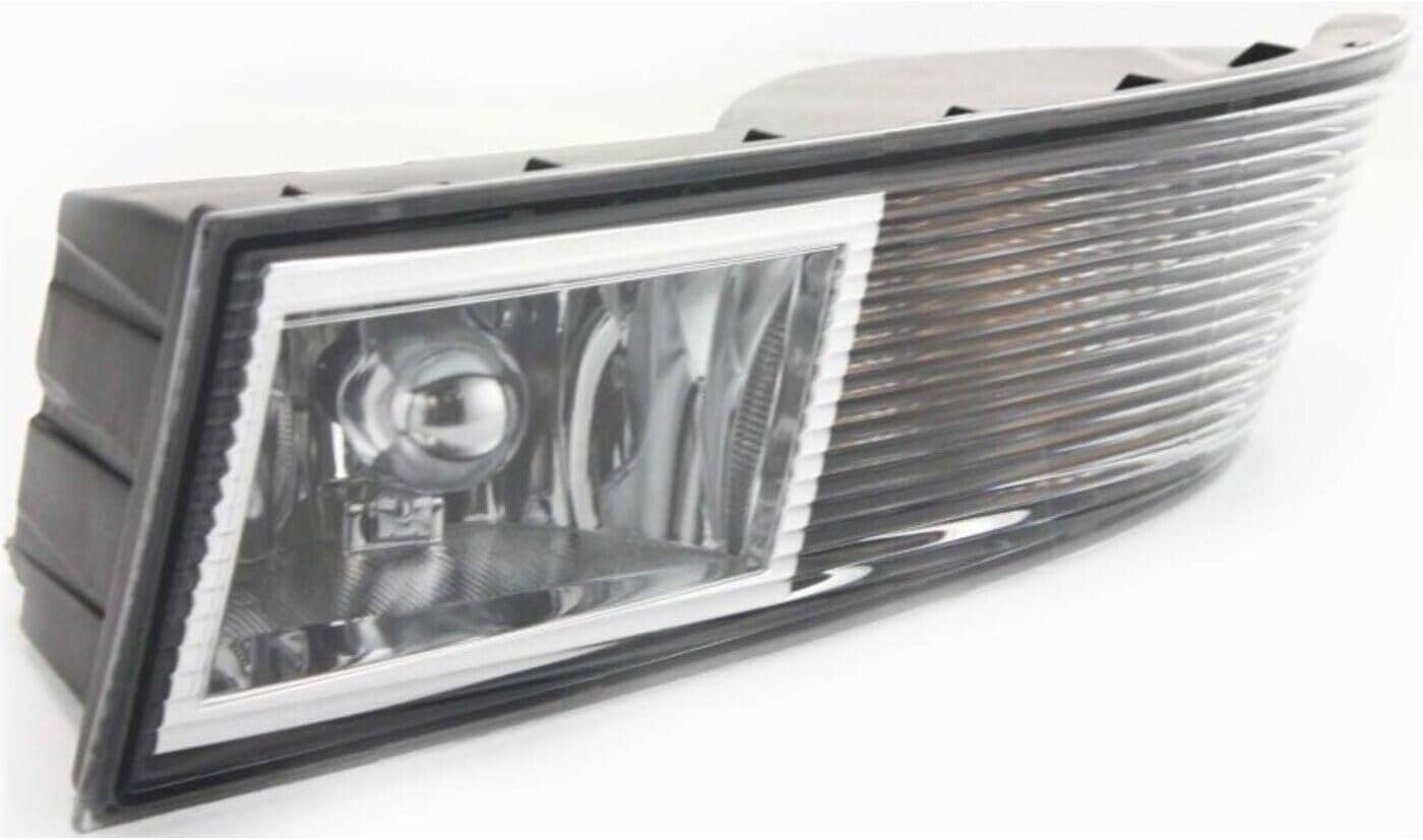 Front Fog Light Assembly Left Driver Side Direct Replacement Compatible With 2007-2014 Cadillac Escalade-ESV / 2007-2014 Escalade / 2007-2013 Escalade-EXT GM2592163 10383562