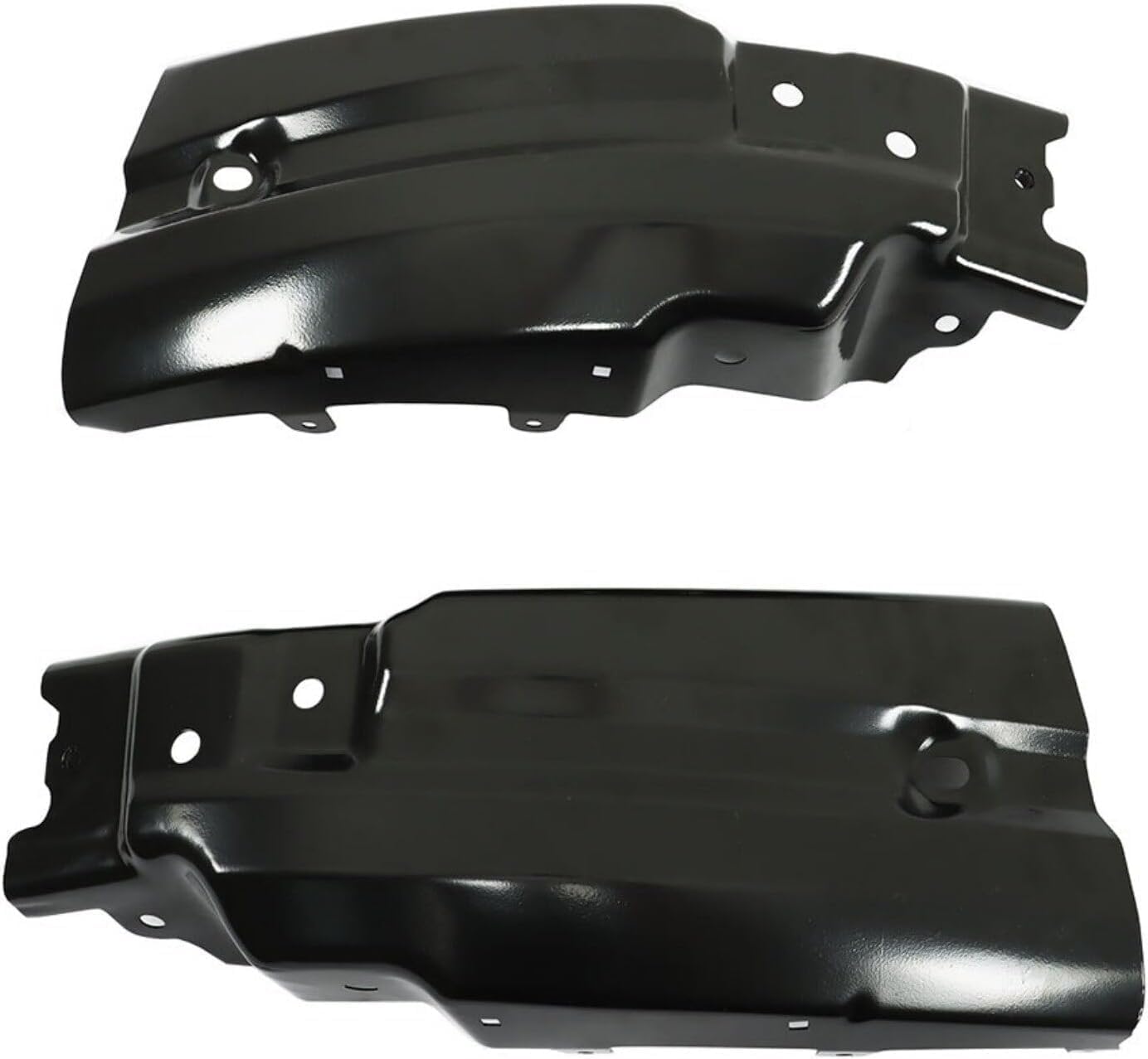 Front Bumper Chrome Steel + Lower Valance + Extension + Fog Light + Set of 8 Brackets Left & Right Side Direct Replacement Compatible With 2007-2013 Chevrolet Silverado 1500