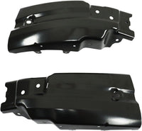 Front Bumper Chrome Steel + Lower Valance + Extension + Fog Light + Set of 8 Brackets Left & Right Side Direct Replacement Compatible With 2007-2013 Chevrolet Silverado 1500