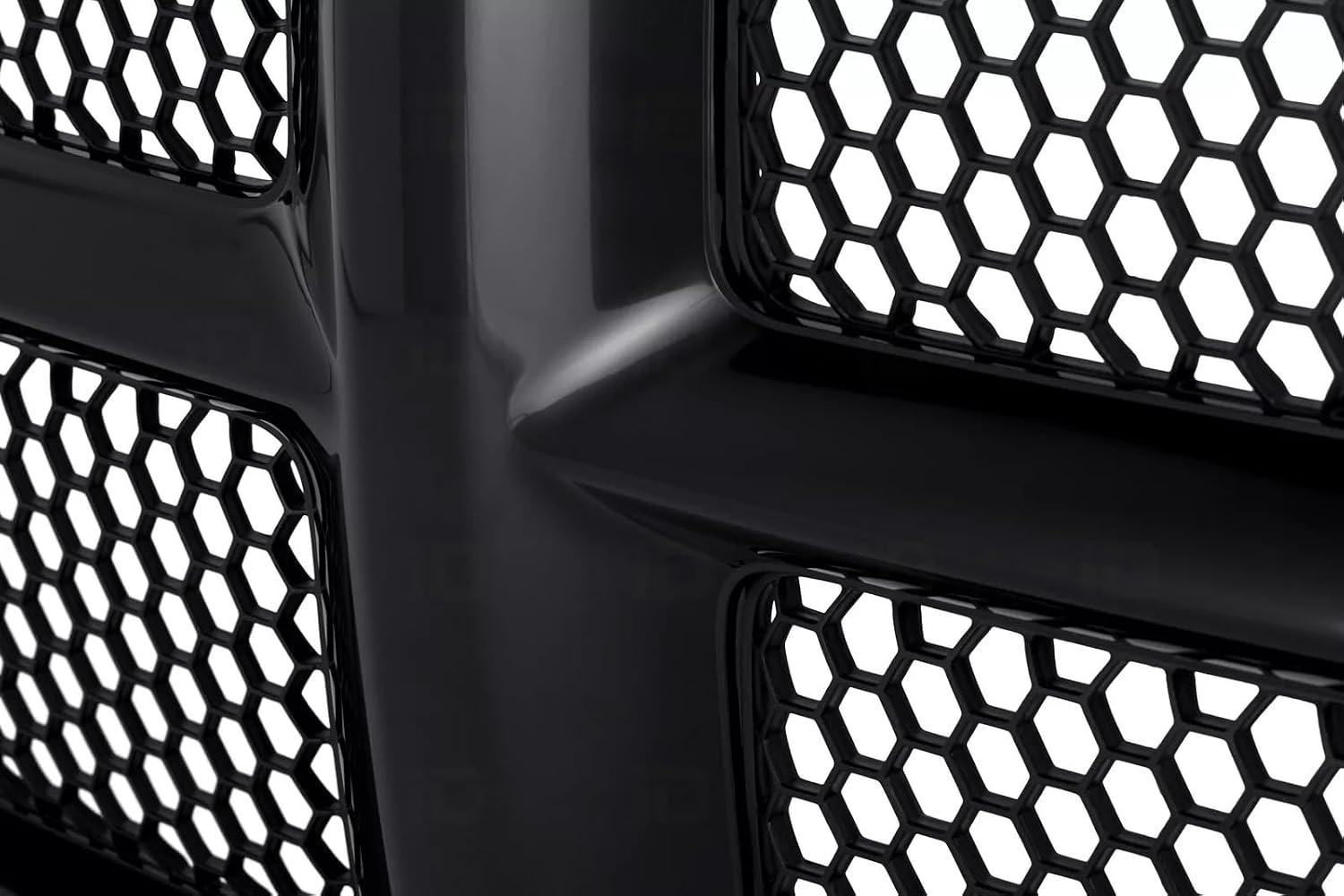 Front Honeycomb Grille Black Paint To Match Direct Replacement Compatible With 2002-2005 Dodge RAM 1500 2500 3500 CH1200331 5GR97DX8AE-PFM