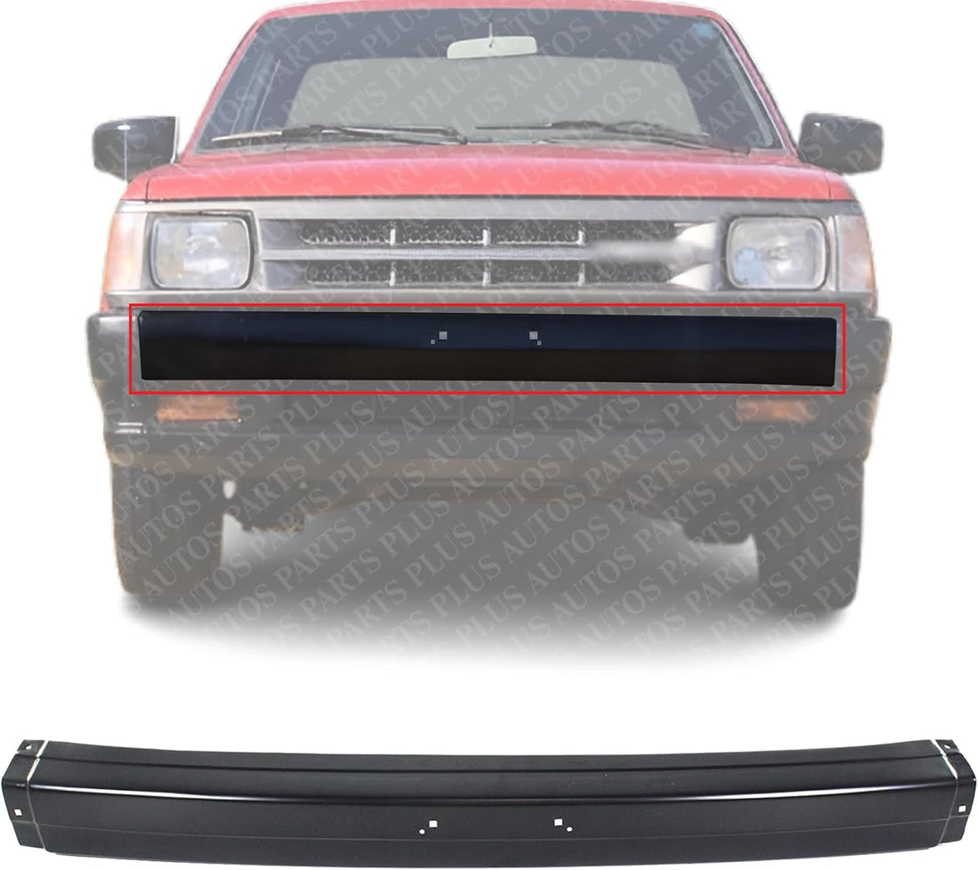 Front Bumper Primed Steel Without Molding Holes Direct Replacement Compatible With 1986-1993 Mazda Pickup MA1002113 UE6050030B
