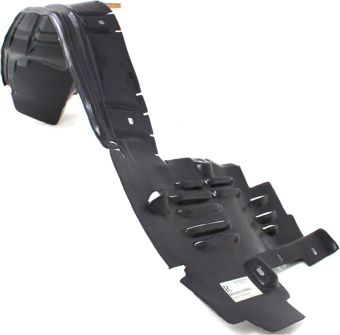 Front Fender Liner Right Passenger Side Direct Replacement Compatible With 2000-2003 Mercedes Benz E-Class MB1251101 2106988430