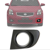 Front Fog Light Molding Textured Left Driver Side Direct Replacement Compatible With 2007-2012 Nissan Sentra NI1038110 62257ET80A