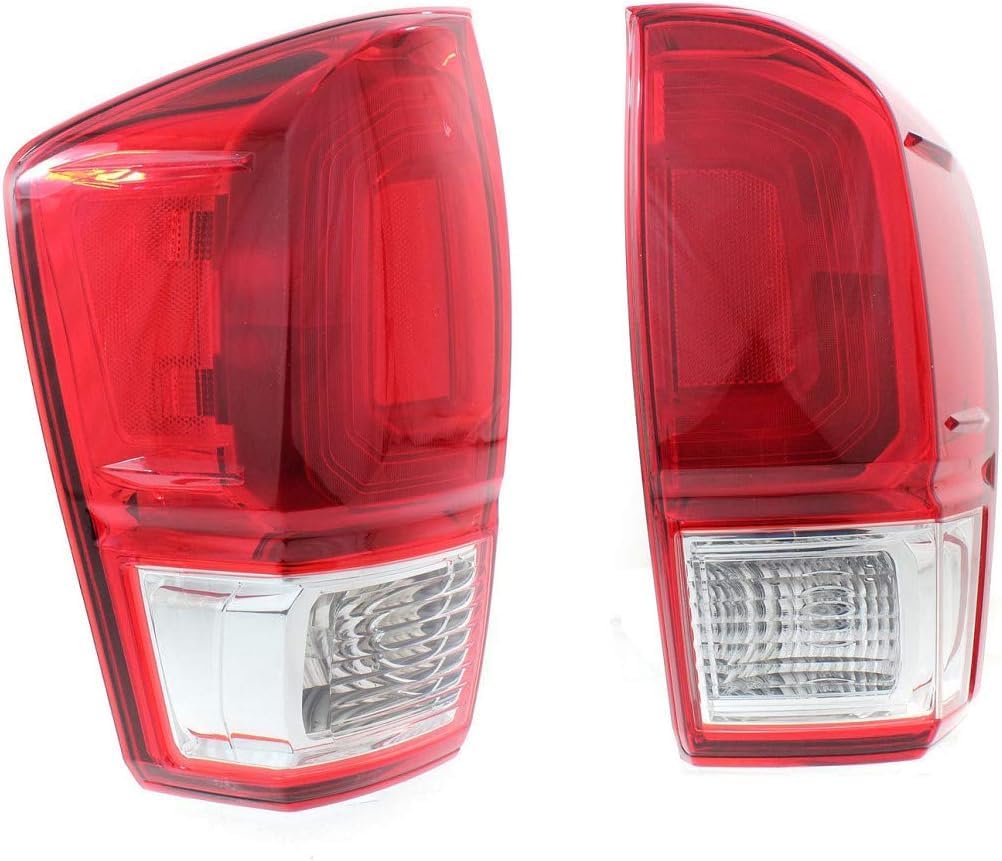 Set Of 2 Tail Light Assembly Left Driver & Right Passenger Side Direct Replacement Compatible With 2016-2017 Toyota Tacoma TO2801197 TO2800197 8155004170 8156004170