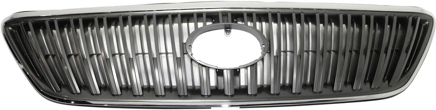 Front Grille Assembly Chrome Shell And Painted Dark Gray Insert Plastic Direct Replacement Compatible With 2004-2006 Lexus RX330 / 2007 RX350 LX1200113 5310148071