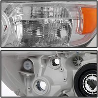 Set OF 2 Front Head Light Chrome Interior Left Driver & Right Passenger Side Direct Replacement Compatible With 2010-2011 Toyota Camry TO2503195 TO2502195 TO2503191 TO2502191