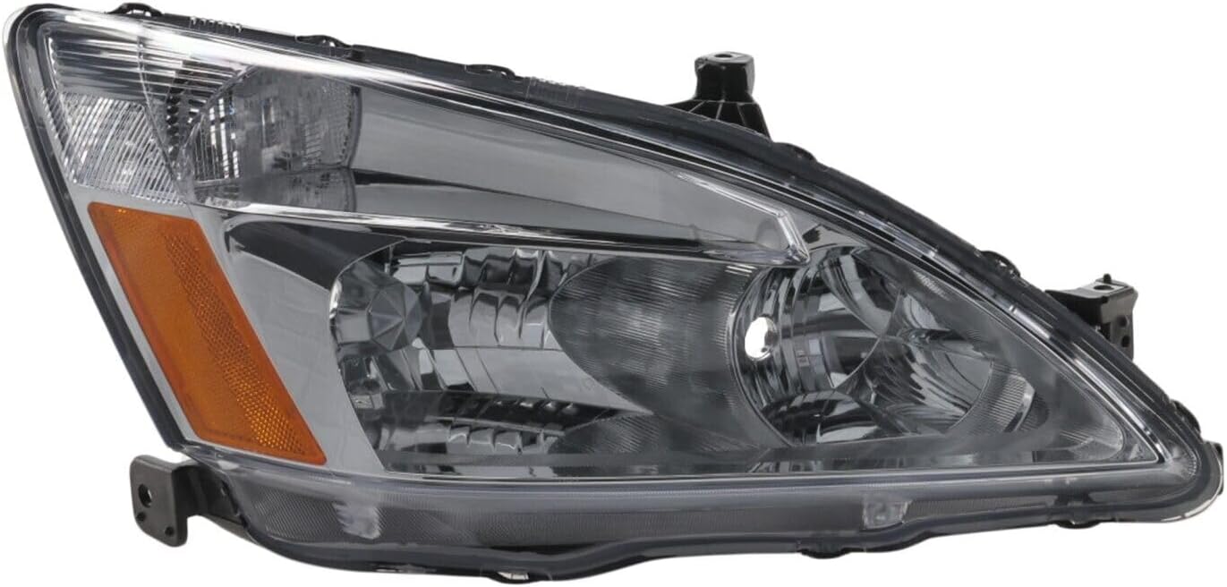 Set Of 2 Front Head Lights Lens & Housing Left Driver And Right Passenger Side Direct Replacement Compatible With 2003-2007 Honda Accord HO2502120 HO2503120 33151SDAA01 33101SDAA01