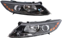 AUTOS PARTS PLUS Set Of 2 Front Head Light Assembly Left Driver & Right Passenger Side Direct Replacement Compatible With 2011-2013 Kia Optima KI2502155 KI2503155 921022T121 921012T121
