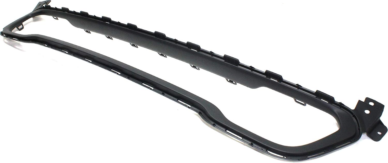 Front Bumper Molding Dark Gray Direct Replacement Compatible With 2014-2018 Jeep Cherokee CH1044112 CH1044113 68210024AC 68203230AB