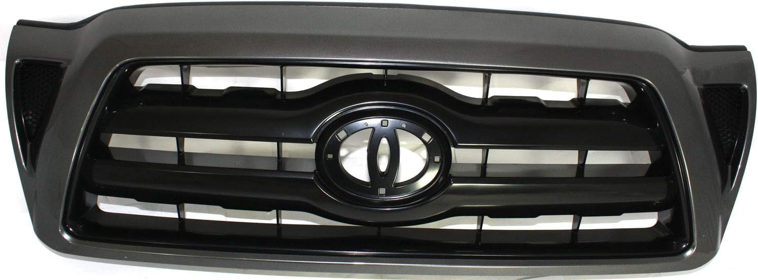Front Grille Paintable Shell And Insert Direct Replacement Compatible With 2005-2011 Toyota Tacoma TO1200269 5310004350