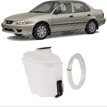 Washer Reservoir Assembly With Pump & Cap Direct Replacement Compatible With 1998-2002 Toyota Corolla TO1288141 8531502030-PFM