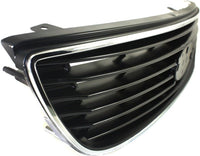Front Grille Chrome Shell And Primed Insert Plastic Direct Replacement Compatible With 2006-2008 Kia Magentis/Optima KI1200122 863502G100