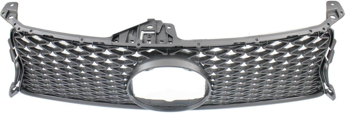 Front Grille Assembly Gray Shell And Insert Plastic Direct Replacement Compatible With 2013-2015 Lexus GS350 / 2015 Lexus GS450h LX1200142 5311130E00