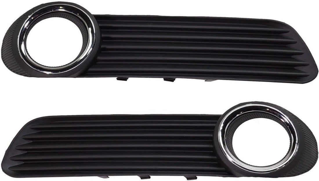 Set Of 2 Front Fog Light Molding With Chrome Trim Left Driver & Right Passenger Side Direct Replacement Compatible With 2008-2010 Toyota Avalon TO1039140 TO1038140 5203007020