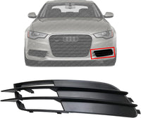 Front Fog Light Cover Primed Left Driver Side Direct Replacement Compatible With 2012-2015 Audi A6 AU1038124 4G08076819B9