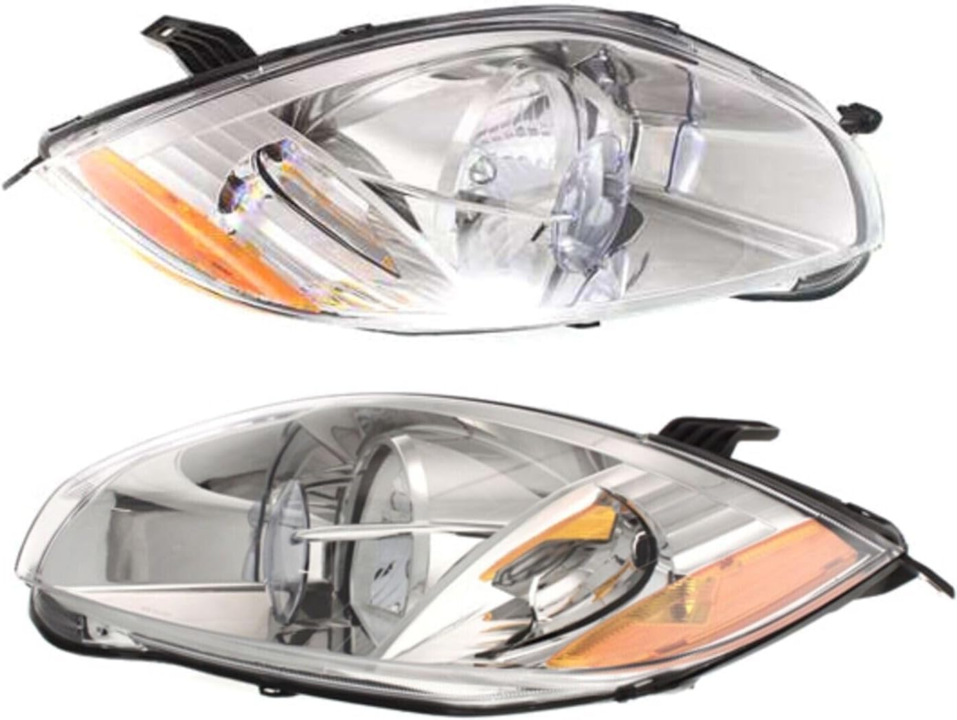 Set Of 2 Head Light Assembly Halogen Right Passenger & Left Driver Side Direct Replacement Compatible With 2006-2007 Mitsubishi Eclipse MI2502138 MI2503138 8301A507 8301A508