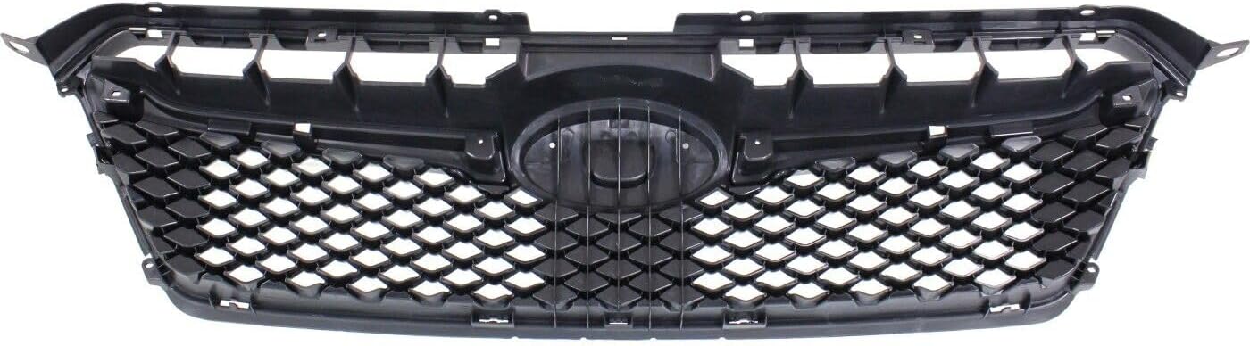 Front Grille Textured Black Shell And Insert Direct Replacement Compatible With 2015-2016 Subaru Impreza SU1200163 91122FJ040